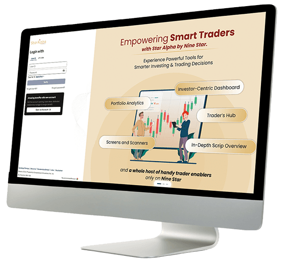 9Star Alpha desktop trading platform mockup